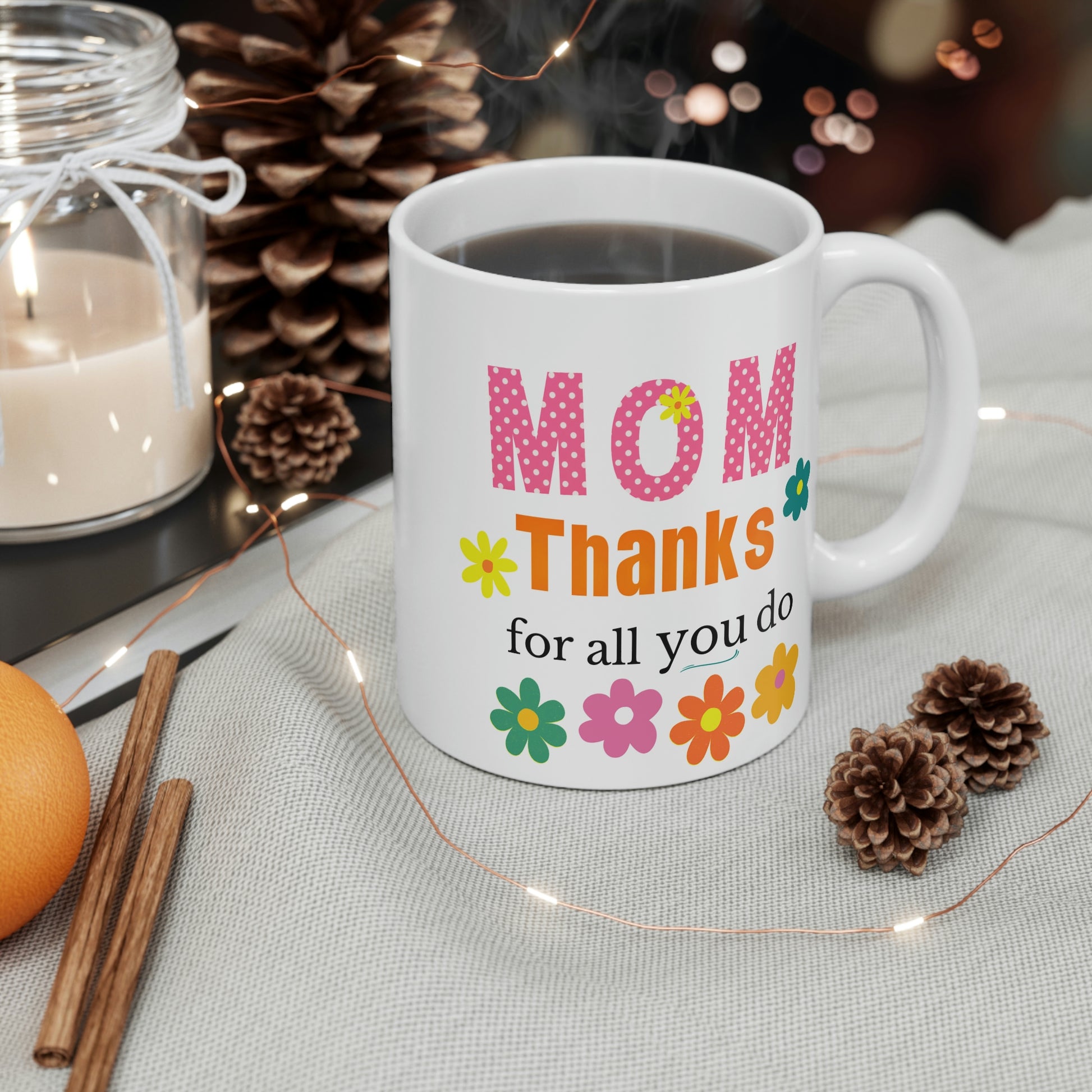 Mom Coffee Mugs  Happiness is Being a Mom Coffee Mug or Coffee
