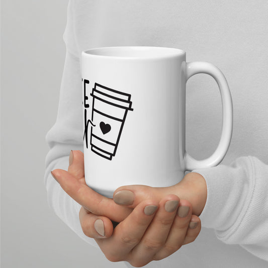 Coffee Lover White glossy mug