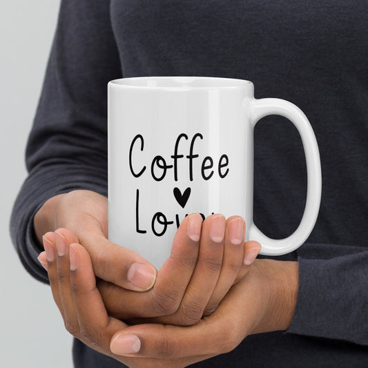 Coffee Lover White glossy mug